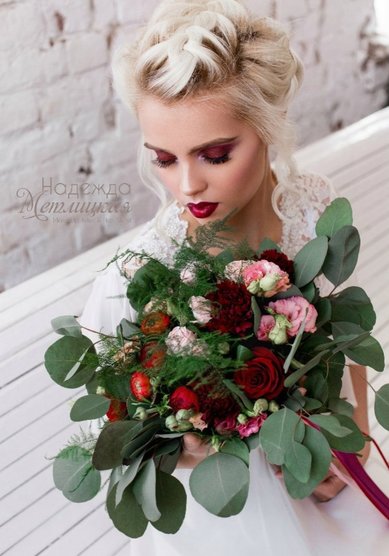 Свадебная прическа Н19127 - Стилист-визажист Надежда Метлицкая