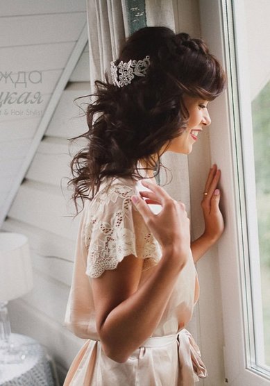 Прическа на свадьбу Н19140 - Стилист-визажист Надежда Метлицкая