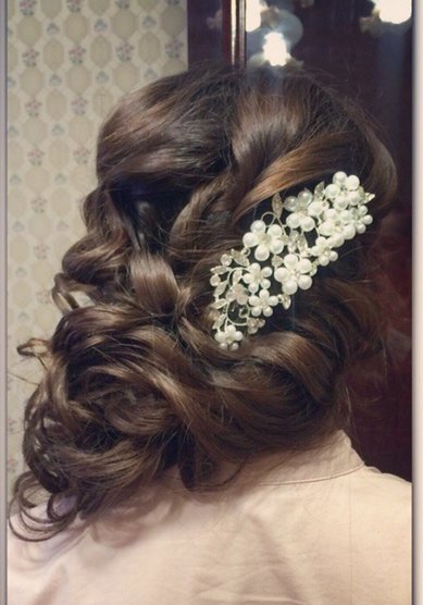 Прическа на свадьбу П19238 - Стилист-визажист Диана Пугачева