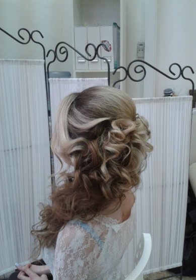 Свадебная прическа К19281 - Стилист-визажист Наталья Фурс
