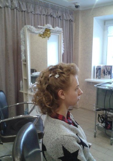 Прическа на свадьбу К19290 - Стилист-визажист Наталья Фурс