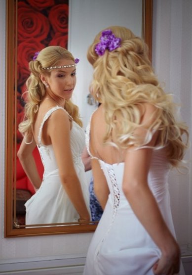 Свадебная прическа С19501 - Свадебный стилист Светлана Панферова