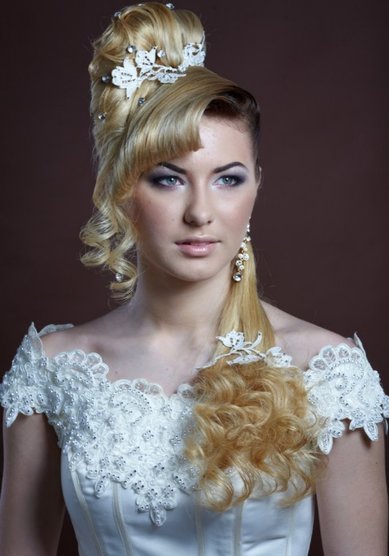 Прическа на свадьбу С19506 - Свадебный стилист Светлана Панферова