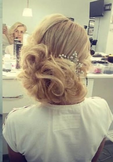 Прическа на свадьбу К19638 - Стилист-визажист Ксения Курочкина