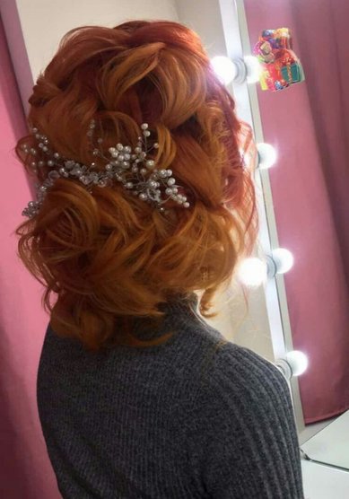 Свадебная прическа 001 (Т19779) - Свадебный стилист Евгения Толстоноженко