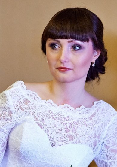 Прическа на свадьбу Т19792 - Свадебный стилист Евгения Толстоноженко