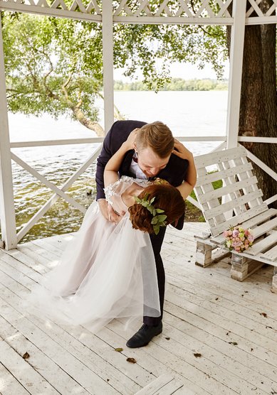 Прическа на свадьбу Хвост (А19878) - Стилист Алёна Волкова