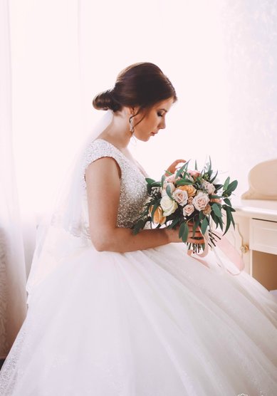 Прическа на свадьбу Бабетта (А19880) - Стилист Алёна Волкова