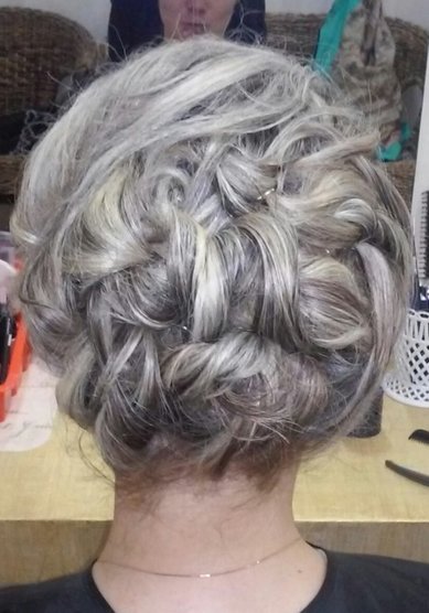 Свадебная прическа до укладки (Т20375) - Свадебный стилист Евгения Толстоноженко