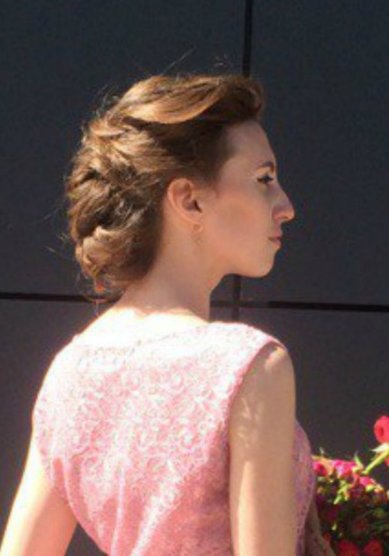 Прическа на свадьбу Т20444 - Свадебный стилист Евгения Толстоноженко