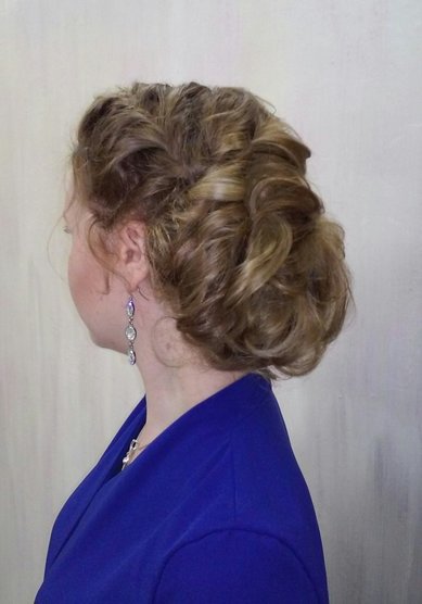 Прическа на свадьбу Т20484 - Свадебный стилист Евгения Толстоноженко