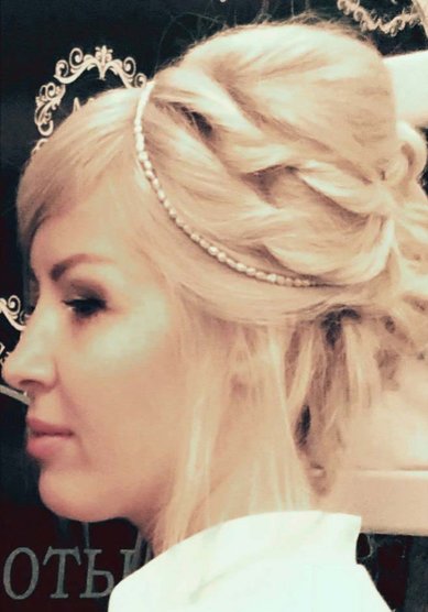 Прическа на свадьбу А20582 - Салон красоты Алмаз