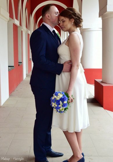 Прическа на свадьбу Т20594 - Свадебный стилист Евгения Толстоноженко