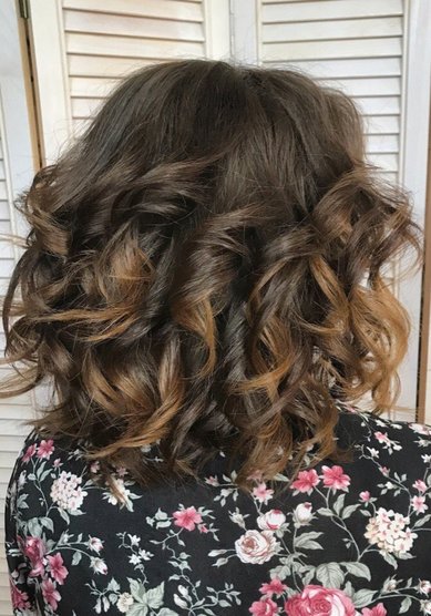 Прическа на свадьбу Обьемные локоны (Д20838) - Стилист-визажист Дарья Антонова