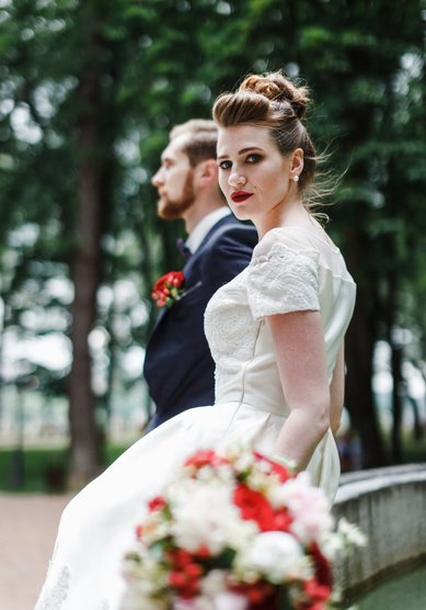 Образ невесты невеста Дина (Д20840) - Стилист-визажист Дарья Антонова