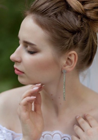 Прическа на свадьбу Т21268 - Свадебный стилист Евгения Толстоноженко