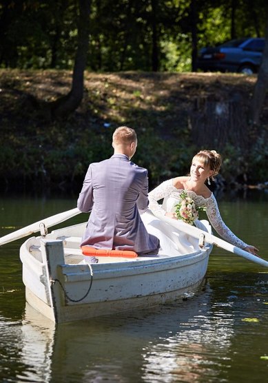 Свадебная прическа Средний пучок (Т21373) - Стилист-визажист Тамара Анисимова