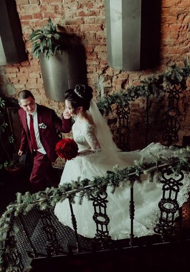 Свадебная прическа Высокий пучок (Т21413) - Стилист-визажист Тамара Анисимова