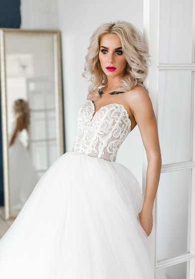 Прическа на свадьбу Локоны (Т21430) - Стилист-визажист Тамара Анисимова