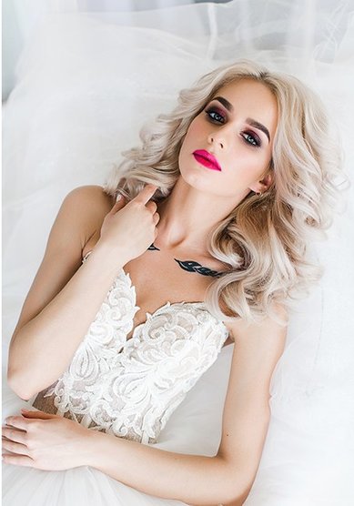 Свадебная прическа Локоны (Т21433) - Стилист-визажист Тамара Анисимова