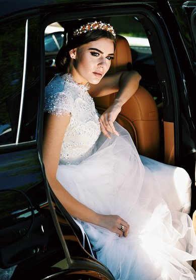 Свадебная прическа Классический гладкий низкий пучок (Т21453) - Стилист-визажист Тамара Анисимова...