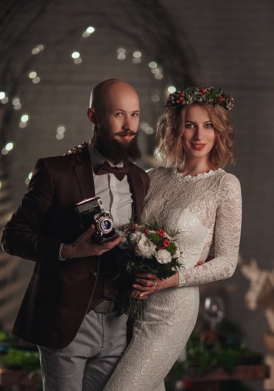 Свадебная прическа Локоны на каре (Т21467) - Стилист-визажист Тамара Анисимова