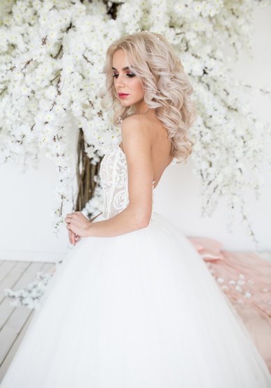 Свадебная прическа локоны (Т21475) - Стилист-визажист Тамара Анисимова