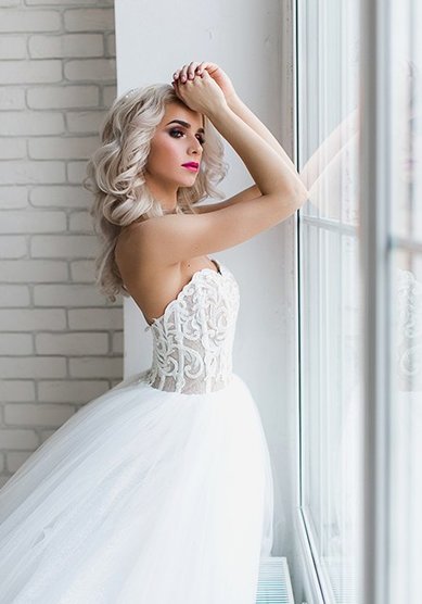 Свадебная прическа Локоны (Т21479) - Стилист-визажист Тамара Анисимова