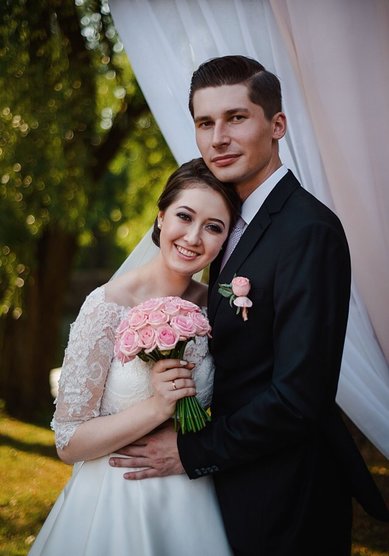 Свадебная прическа Элегантный низкий пучок (Т21483) - Стилист-визажист Тамара Анисимова...