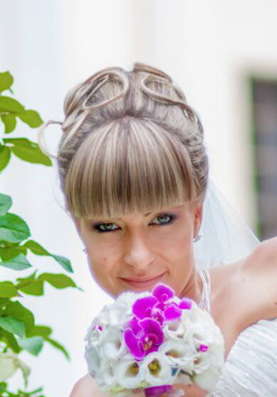 Свадебная прическа С17205 - VIP-СТилиСТ, визажист Светлана Тальянова
