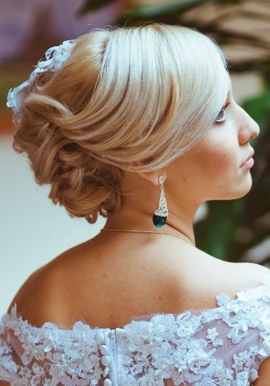 Прическа на свадьбу Л17222 - VIP-стилист Людмила Евдокимова