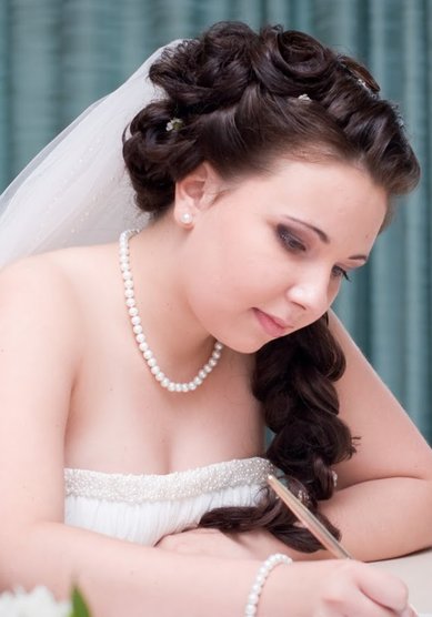 Прическа на свадьбу Я17290 - Свадебный стилист Яна Радионова