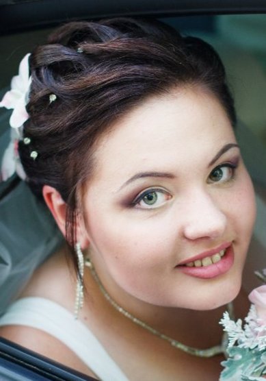 Свадебная прическа Л17383 - Стилист, визажист Вероника Зарубина