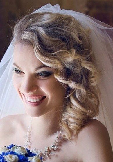 Свадебная прическа Л17387 - Стилист, визажист Вероника Зарубина