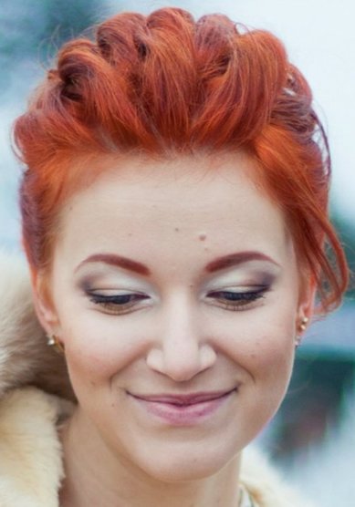 Прическа на свадьбу Л17388 - Стилист, визажист Вероника Зарубина