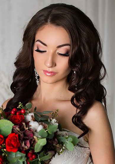 Свадебная прическа Вика (В17423) - Профессиональный стилист Вера Окунева