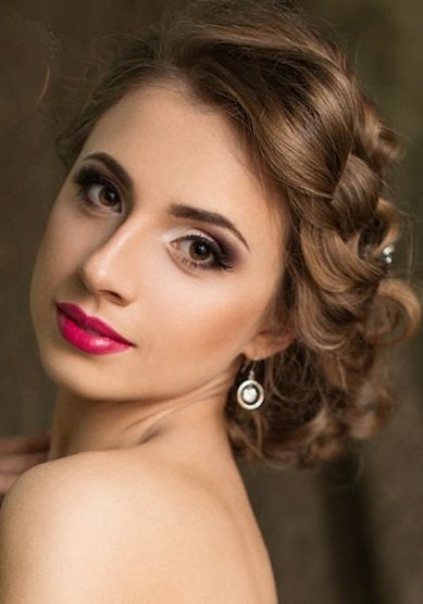 Прическа на свадьбу Анна (В17424) - Профессиональный стилист Вера Окунева