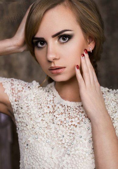 Свадебная прическа Мария (В17427) - Профессиональный стилист Вера Окунева