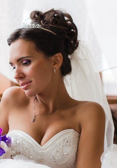 Свадебная прическа Катя (В17429) - Профессиональный стилист Вера Окунева