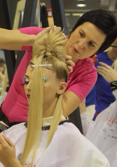 Свадебная прическа Чемпионат Мира!!! Милан 2012! (С17661) - Свадебный стилист Светлана Панферова...