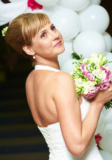 Прическа на свадьбу Л17816 - Стилист-визажист Лана