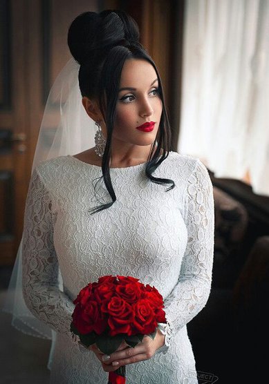 Прическа на свадьбу Л17832 - Стилист-визажист Лана