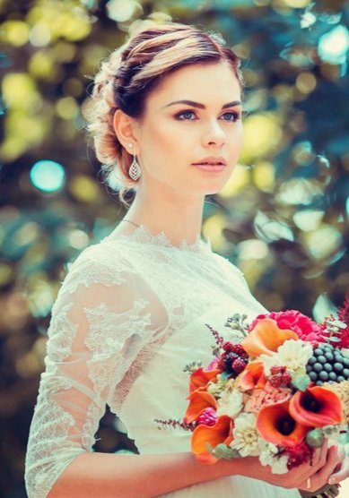 Прическа на свадьбу С18746 - Свадебный стилист Светлана Панферова