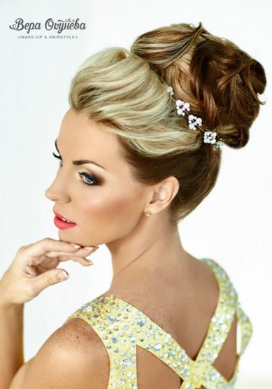 Свадебная прическа Аня (В18769) - Профессиональный стилист Вера Окунева