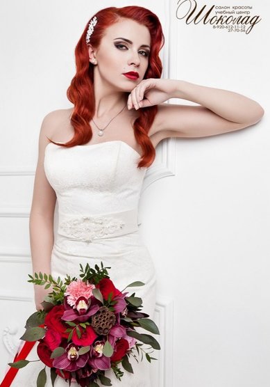 Прическа на свадьбу Ш19416 - Салон красоты Шоколад