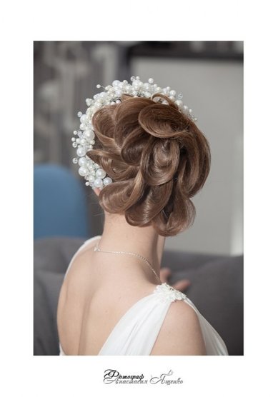 Прическа на свадьбу С19420 - Свадебный стилист Светлана Панферова