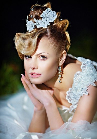 Прическа на свадьбу С19506 - Свадебный стилист Светлана Панферова