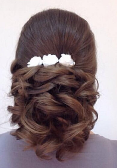 Свадебная прическа К19509 - стилист-визажист Ксения Кузнецова