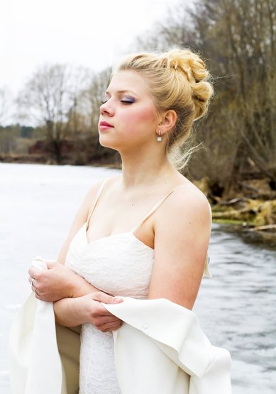 Свадебная прическа Т19981 - Свадебный стилист Евгения Толстоноженко