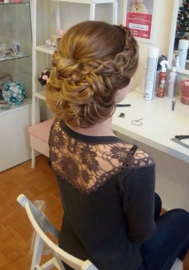 Прическа на свадьбу Д20026 - Стилист-визажист Дорохова Дарья